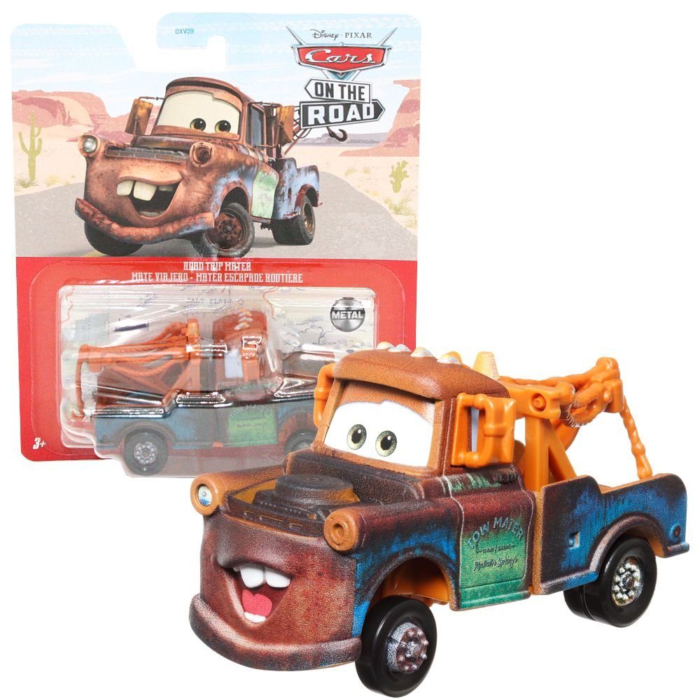 Disney Cars Spielzeug-Rennwagen Fahrzeuge Racing Style Disney Cars Die Cast 1:55 Auto Mattel Road Trip Mater