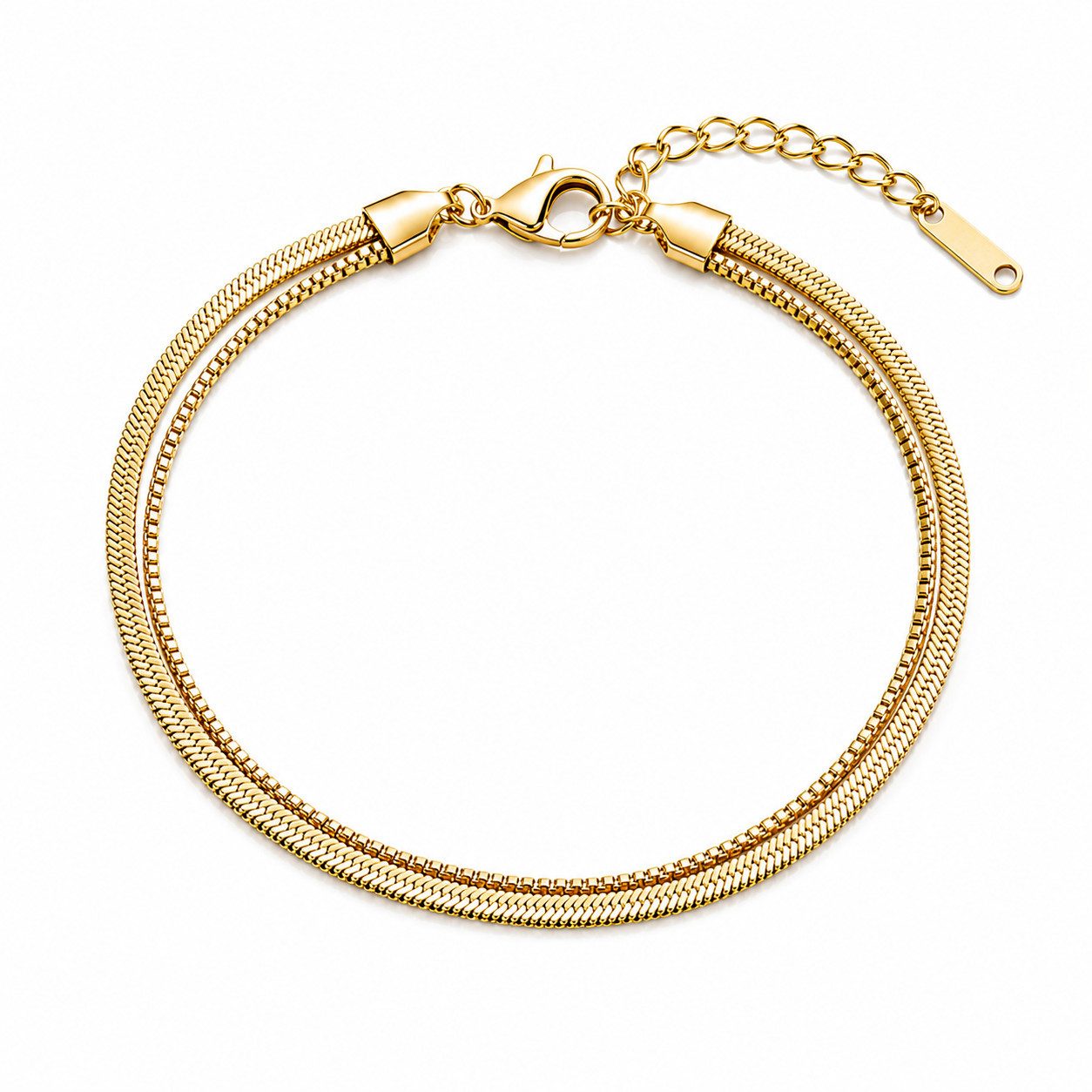 ROUGEMONT Armband Modernes Damen Schlangenarmband 18cm Wasserfest, wasserfest