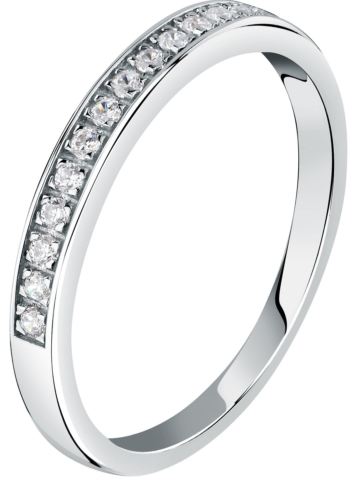 Diamantring CHRIST Damen-Damenring 585er Weißgold 14 Diamant