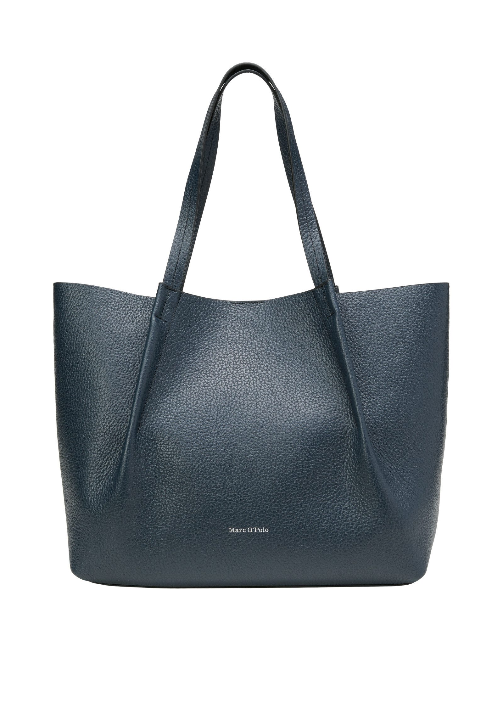 Shopper aus genarbtem Rindleder
