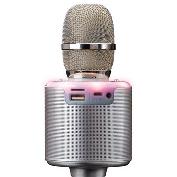 Lenco Mikrofon BMC-085SI- Karaoke-Mikrofon mit Bluetooth