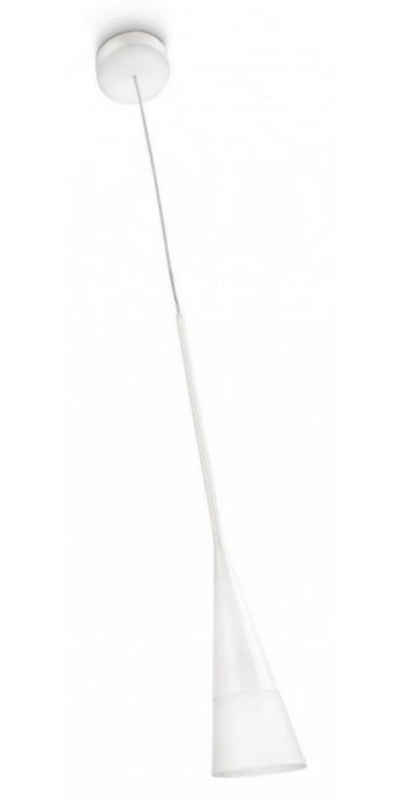 Qualitaetsware24 Hängeleuchte »Dekorative Philips Ecomoods Pendelleuchte Weiss Energiespar«, Kompaktleuchtstofflampe