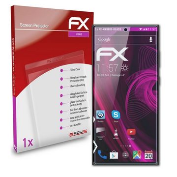 atFoliX Schutzfolie Panzerglasfolie für Samsung Galaxy S23 Ultra, Ultradünn und superhart