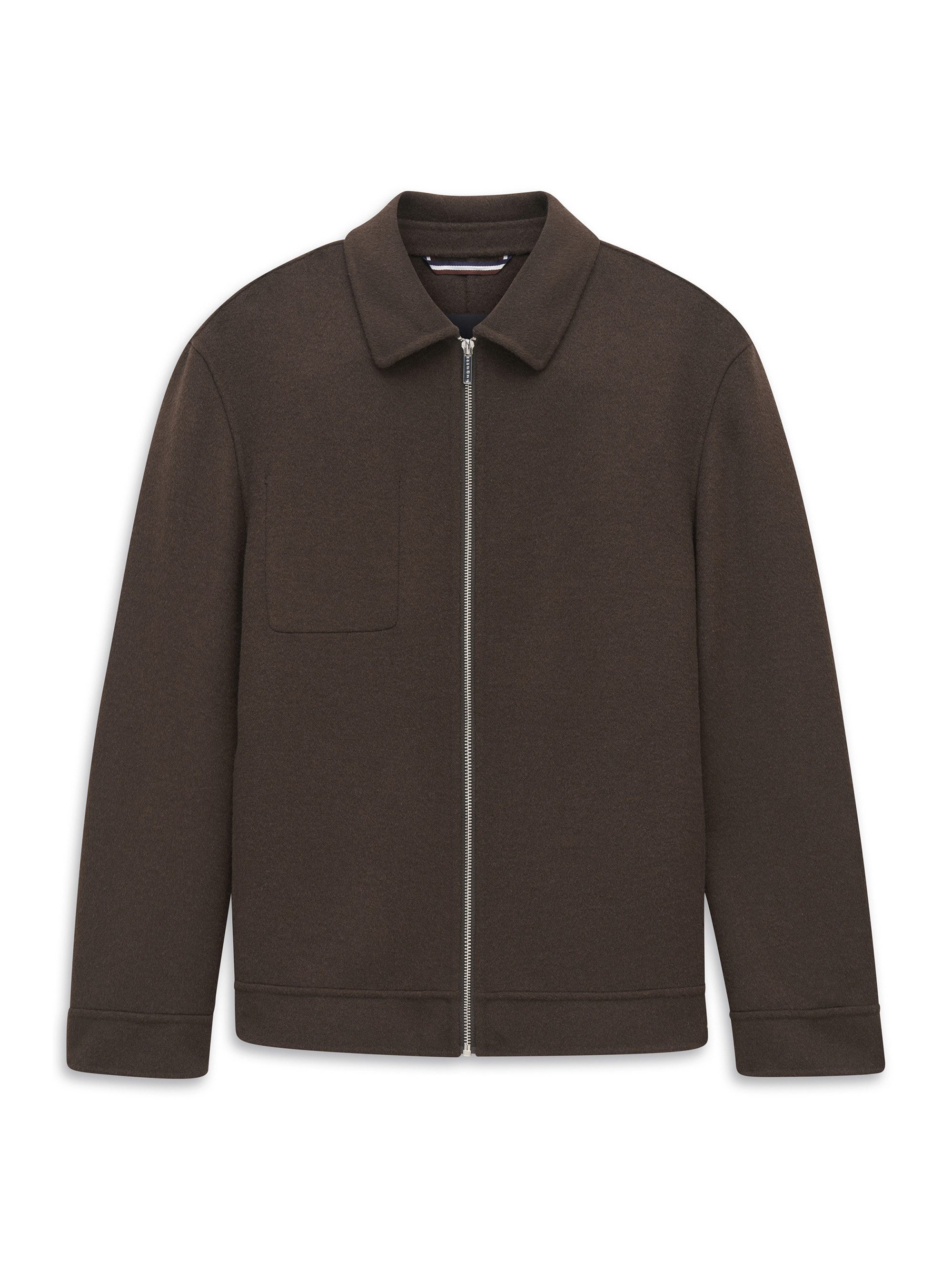 bugatti Blouson Regular Fit Regular Fit Wolle Handmade Umlegekragen