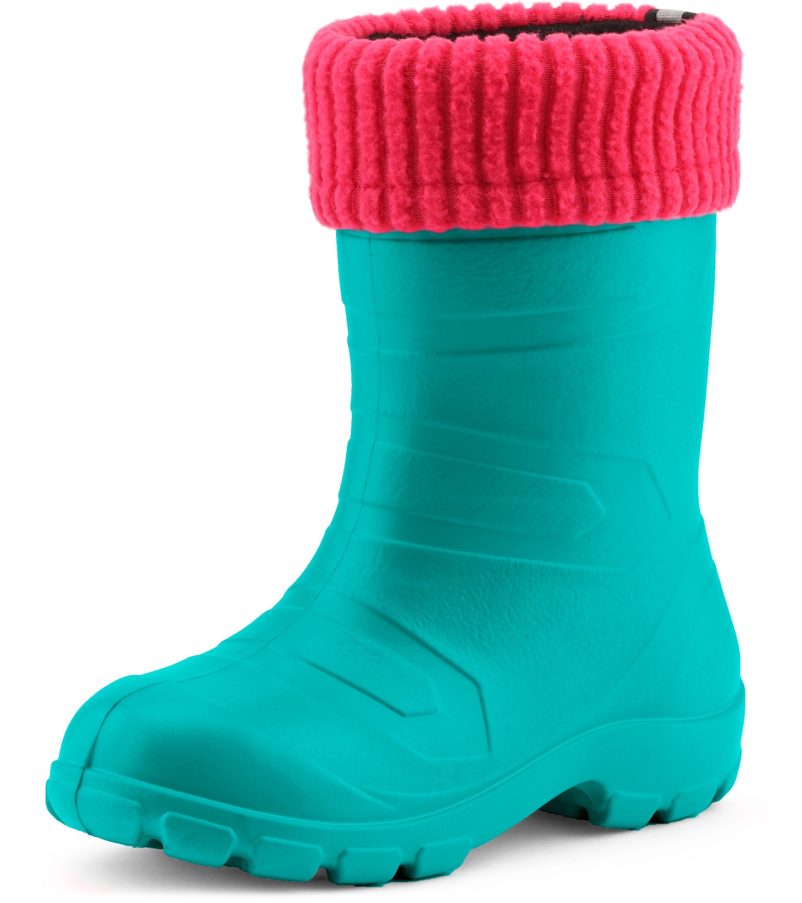 Kinder federleichte EVA Thermo Gummistiefel gefüttert LA845KIDS Gummistiefel