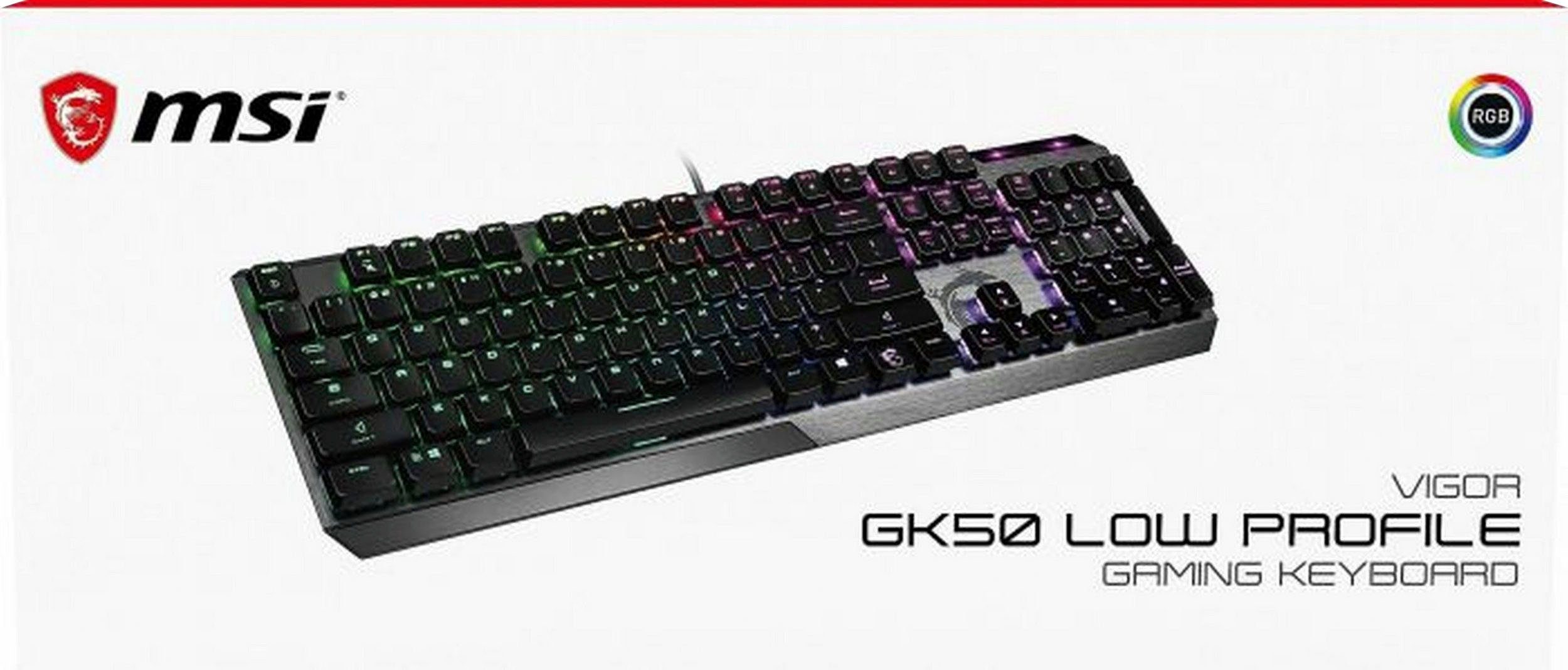 PROFILE GK50 MSI LOW Gaming-Tastatur VIGOR