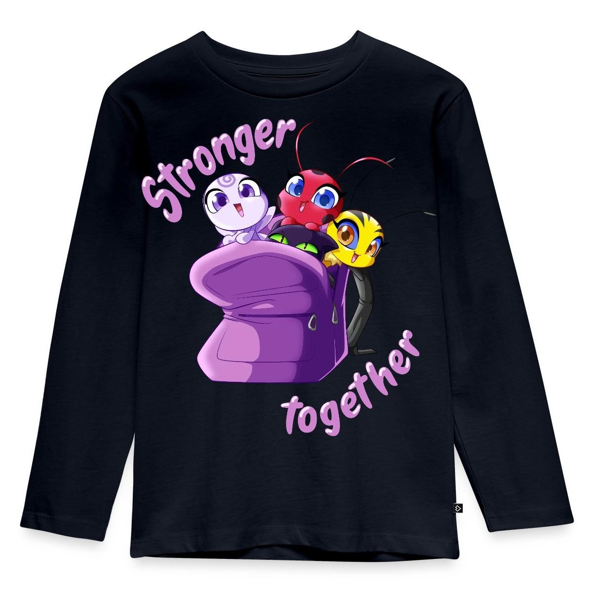 T-Shirt Miraculous Stronger Together Kinder Premium Langarmshirt