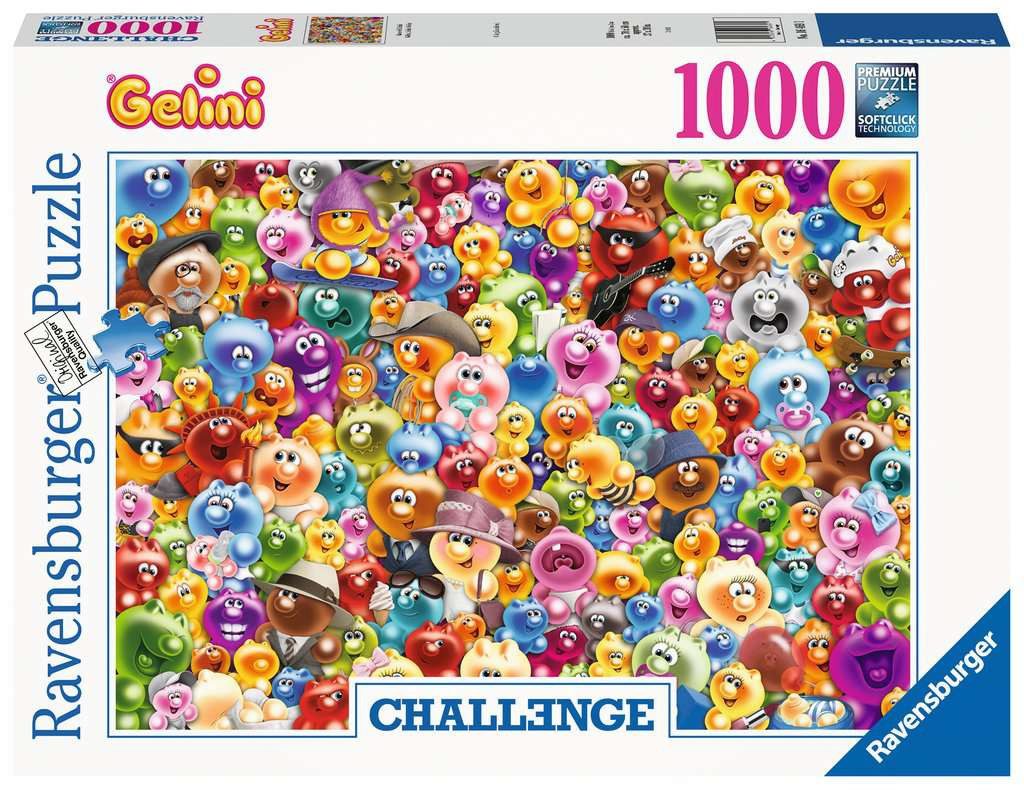 Ravensburger Puzzle Ganz viel Gelini Challenge 1000 Teile Puzzle, 1000 Puzzleteile, Made in Europe