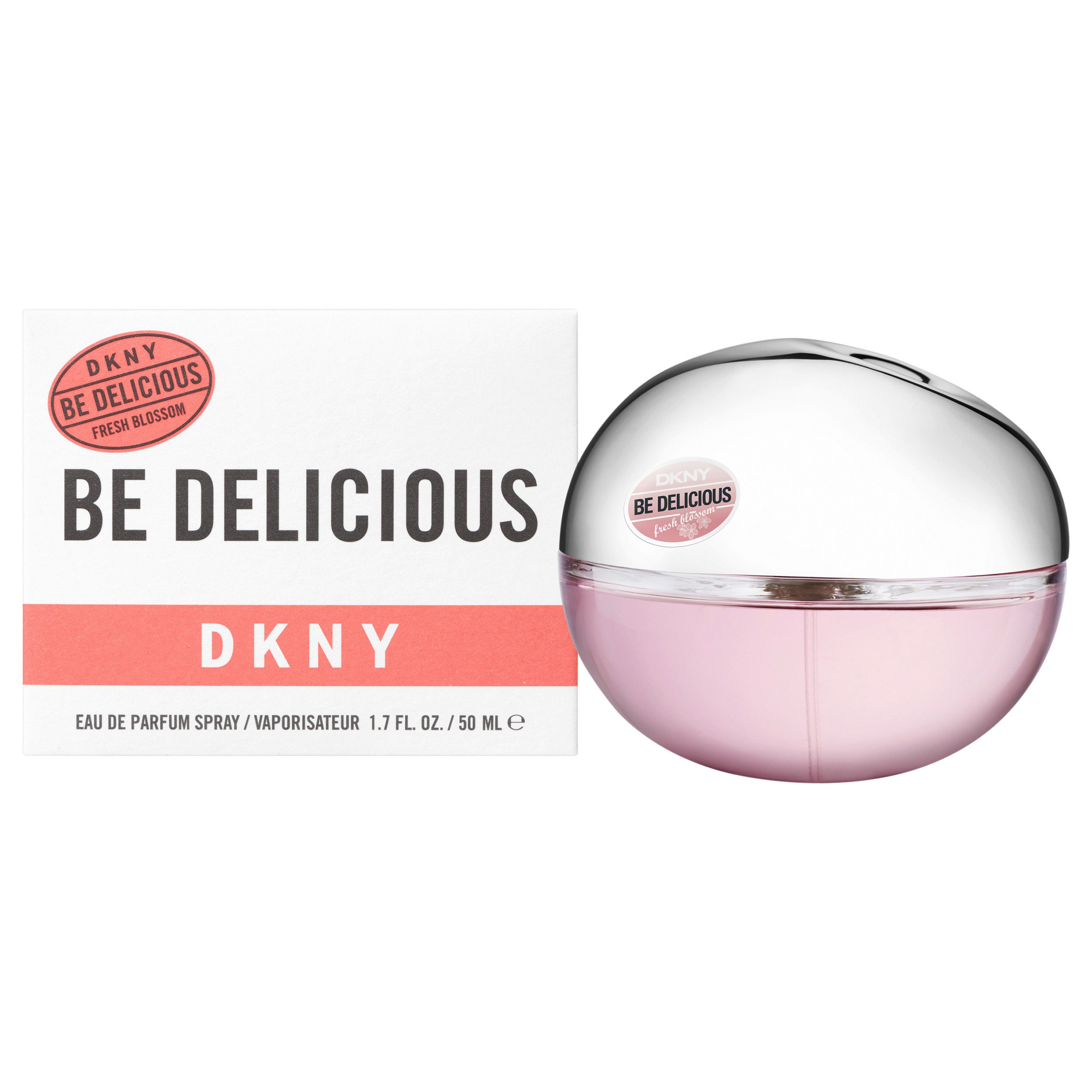 DKNY Eau de Parfum BE DELICIOUS FRESH BLOSSOM EDP, mit blumiger Duftnote, Kopfnote aus Aprikose, Grapefruit und Cassis