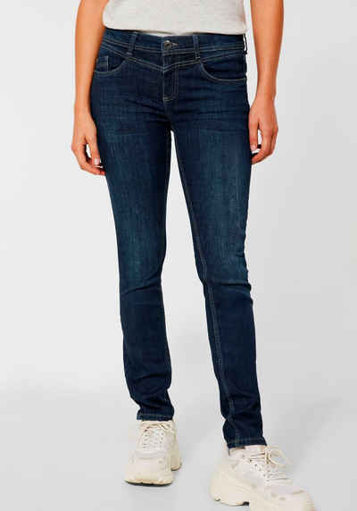 STREET ONE Slim-fit-Jeans »Style York« mit leichten Abriebeffekten