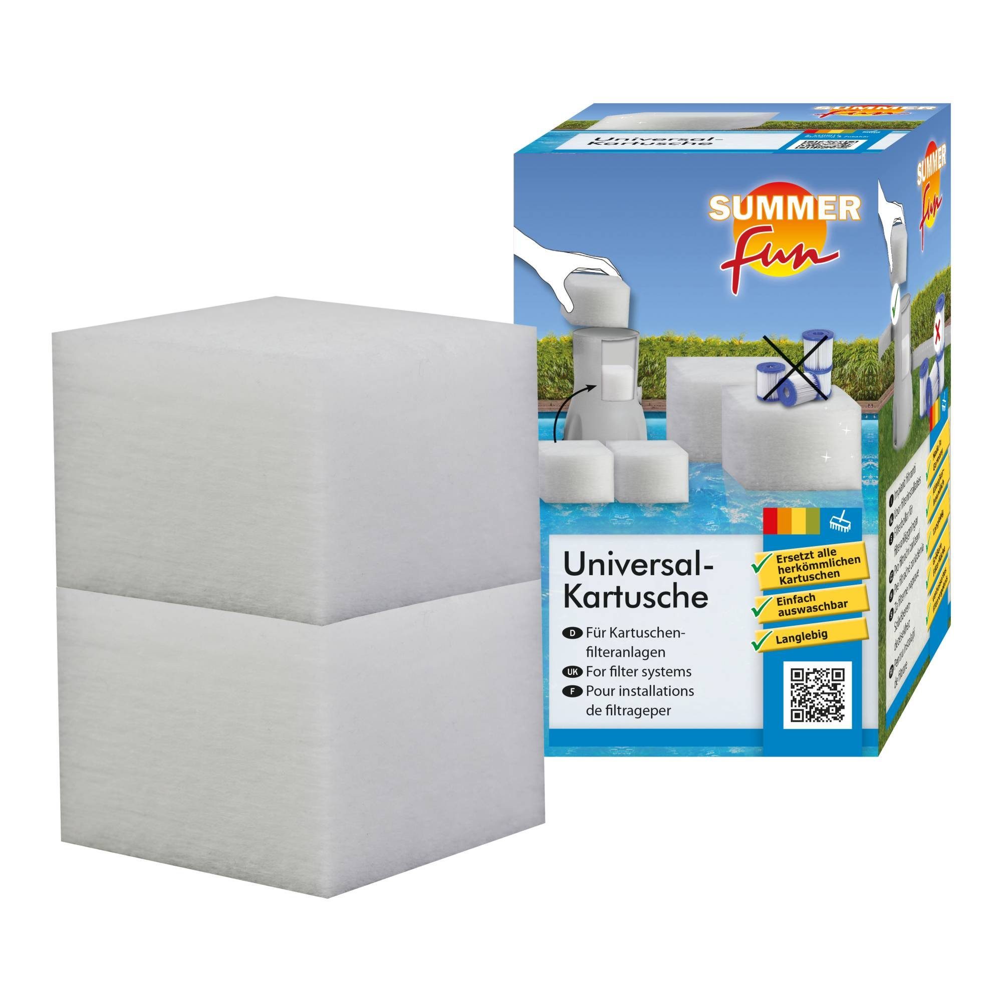 SUMMER FUN Pool-Filterkartusche Summer Fun - Universal-Kartusche Cube (Doppel-Pack