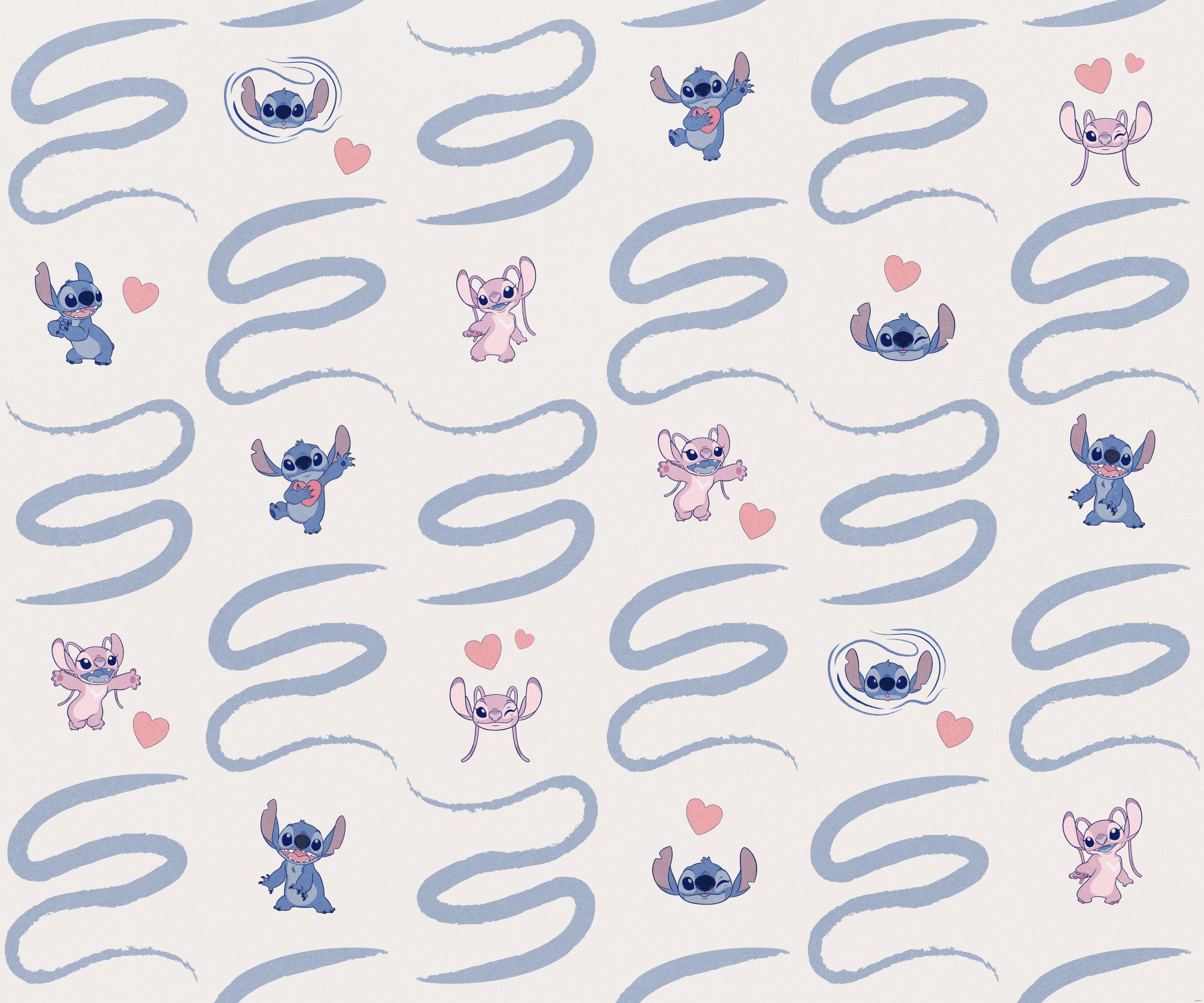 Komar Fototapete Digitaldruck Vlies - Lilo und Stitch Be Kind - Größe 300 x 250 cm, glatt, bedruckt, (Packung, 1 St), Kinderzimmer