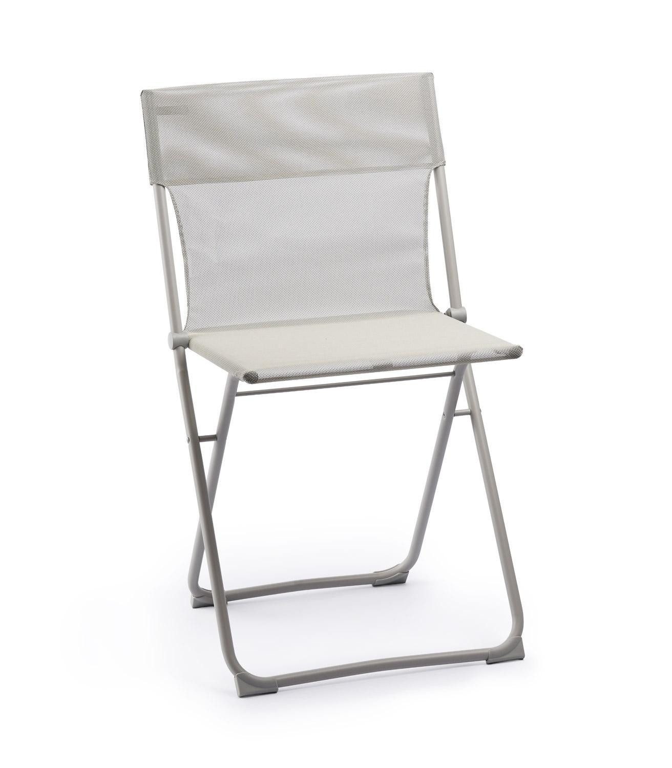 Lafuma Klappstuhl BALCONY, Beige Seigle, Batyline, Stahl, (1 St), Klappbar, B 48 x H 83 x T 44 cm
