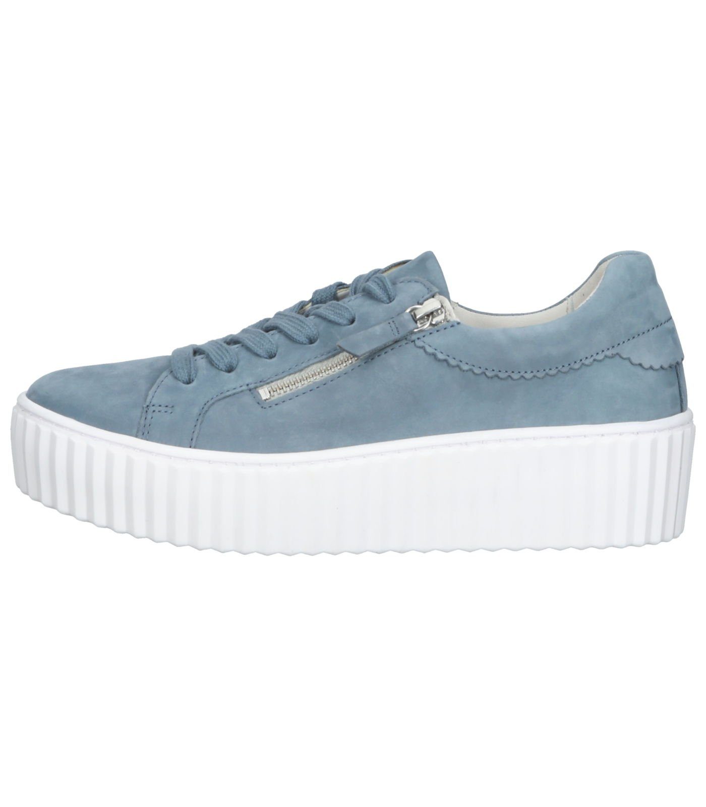 Jeans Plateausneaker Sneaker Nubukleder Gabor