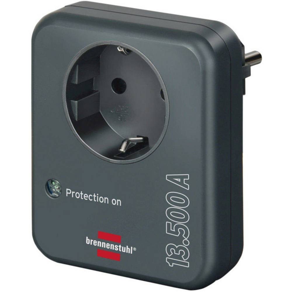 Brennenstuhl Steckdose Steckdosenadapter mit Überspannungsschutz 13.50 A 1506996, Steckdosen