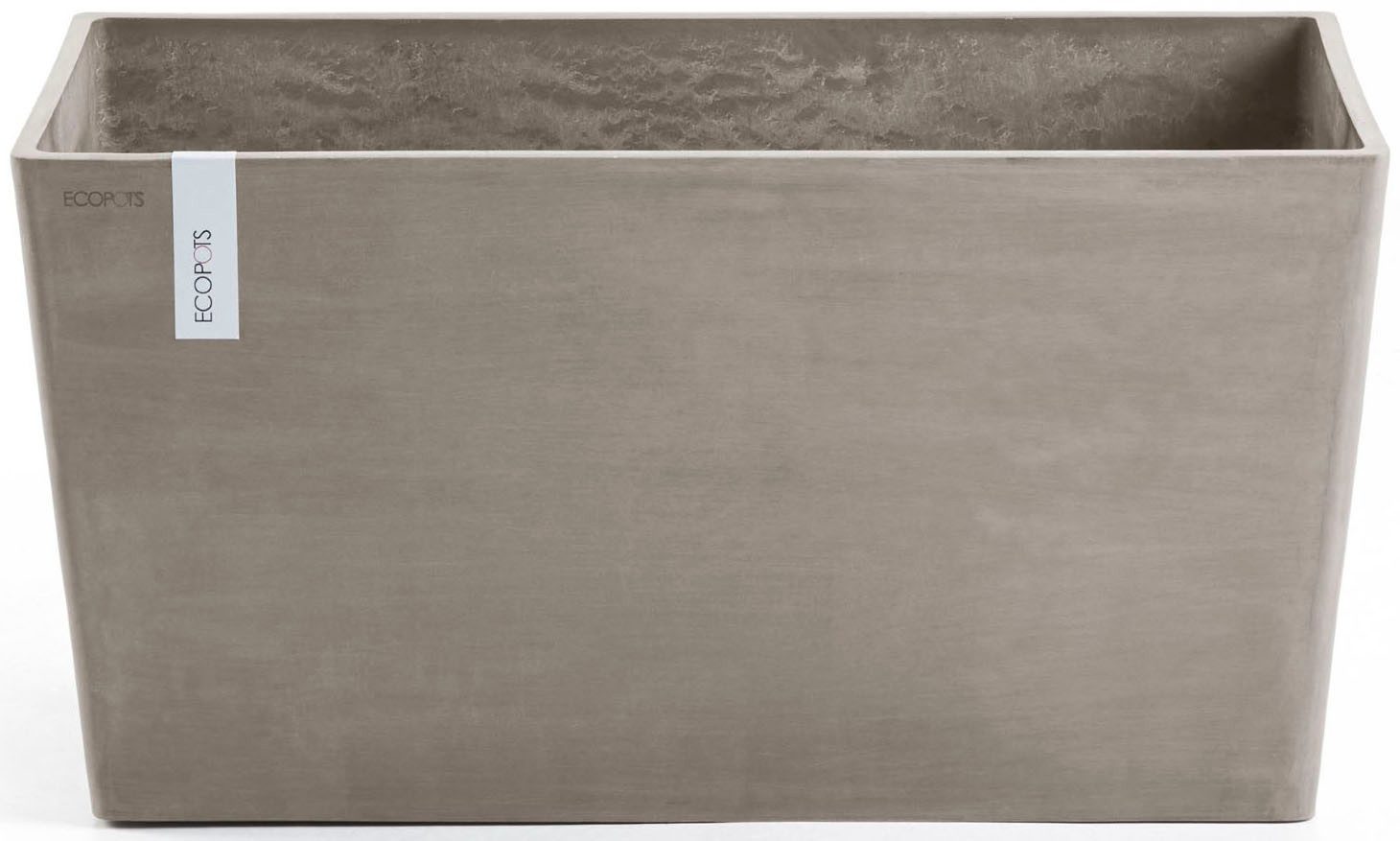 ECOPOTS Blumentopf Paris 100 Taupe, für den Außenbereich: frostsicher, bruchsicher und lichtbeständig