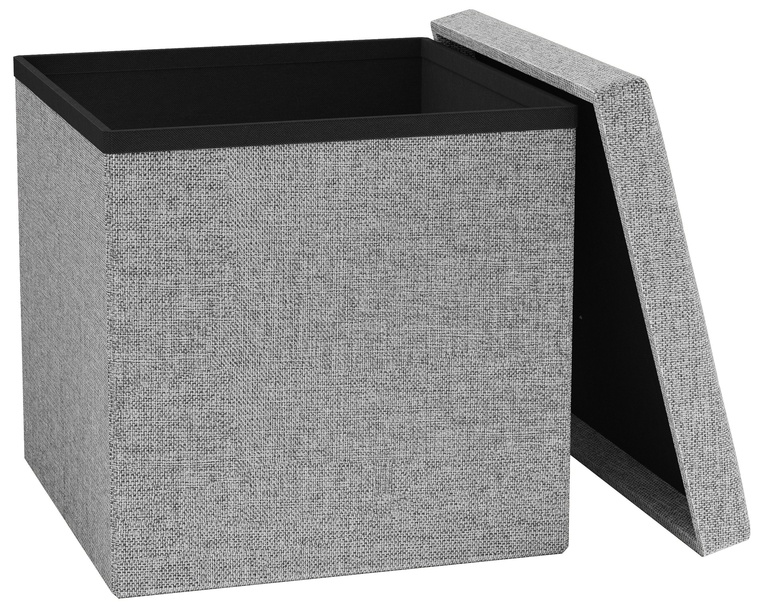 VCM Schuhbank Stoff Sitztruhe Sitzbank Truhe Box Hocker Boxas