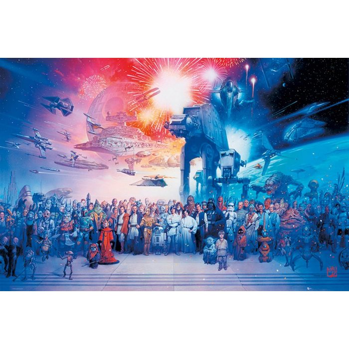 Star Wars Poster Star Wars Poster Cast 91 5 x 61 cm