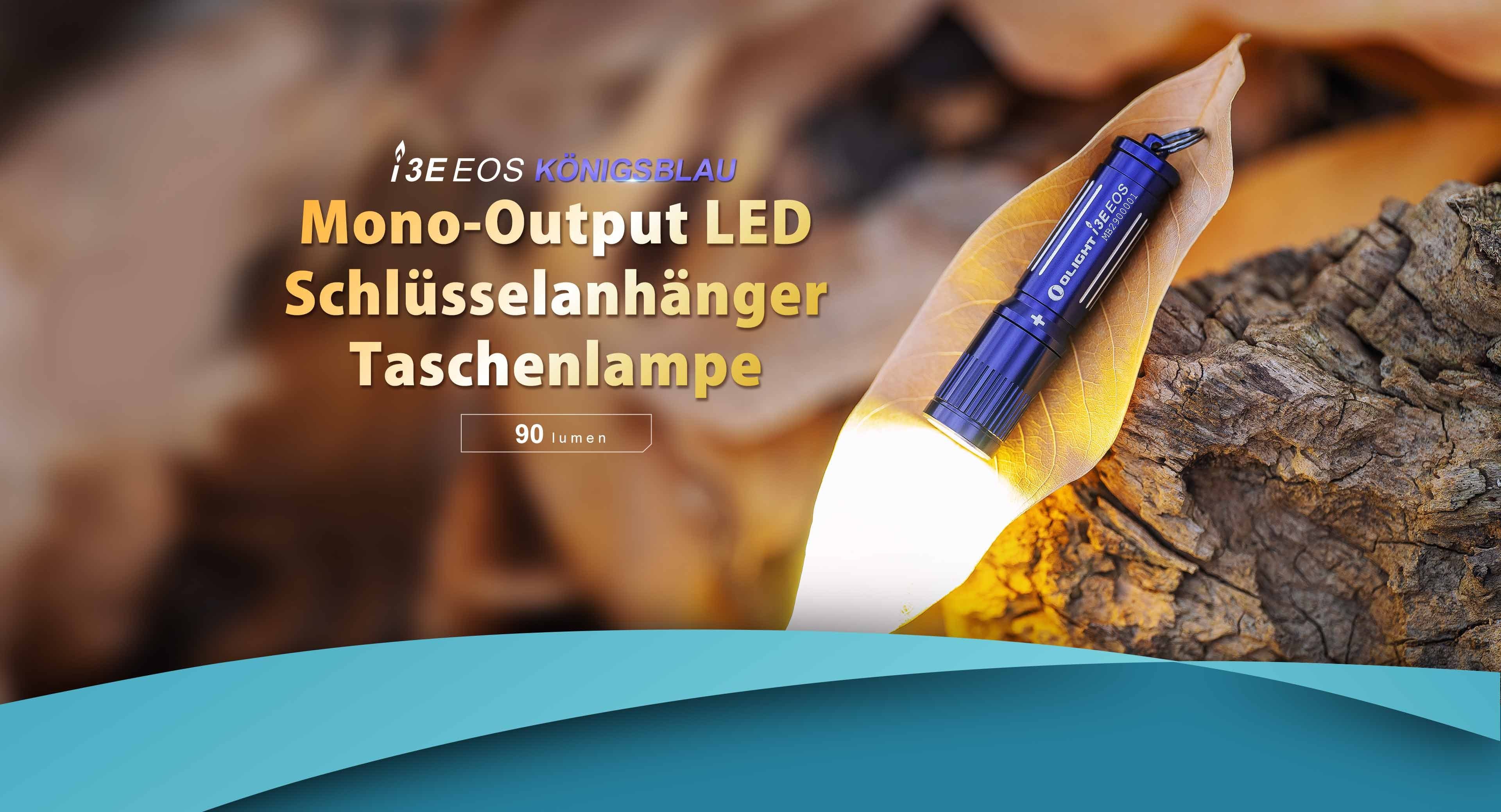 Taschenlampe OLIGHT Königsblau Taschenlampe Mini EOS Lumen I3E OLIGHT LED 90 Schlüsselanhänger