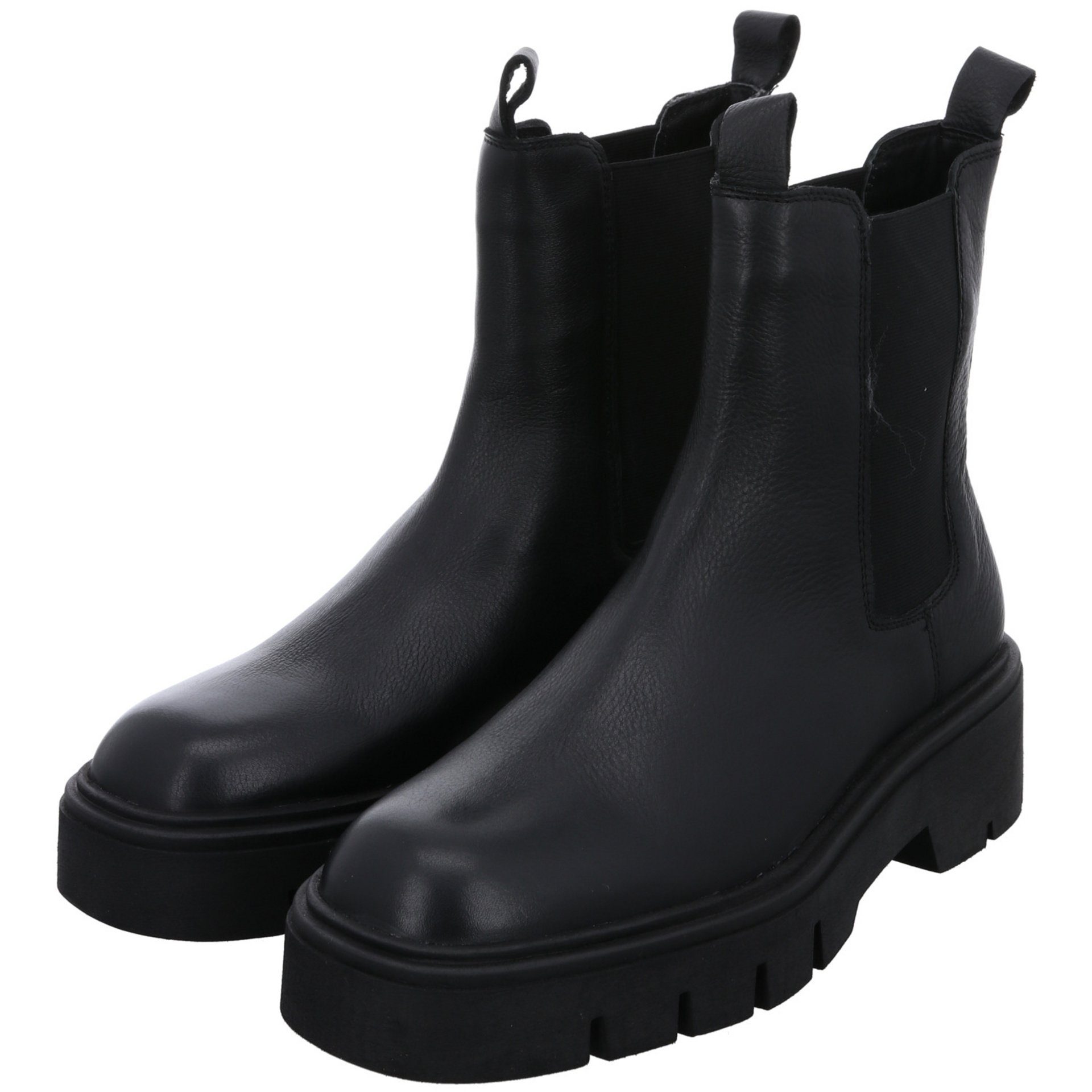 Chelsea Leder-/Textilkombination Ara Chelseaboots schwarz 046994 Stockholm Boots Leder-/Textilkombination