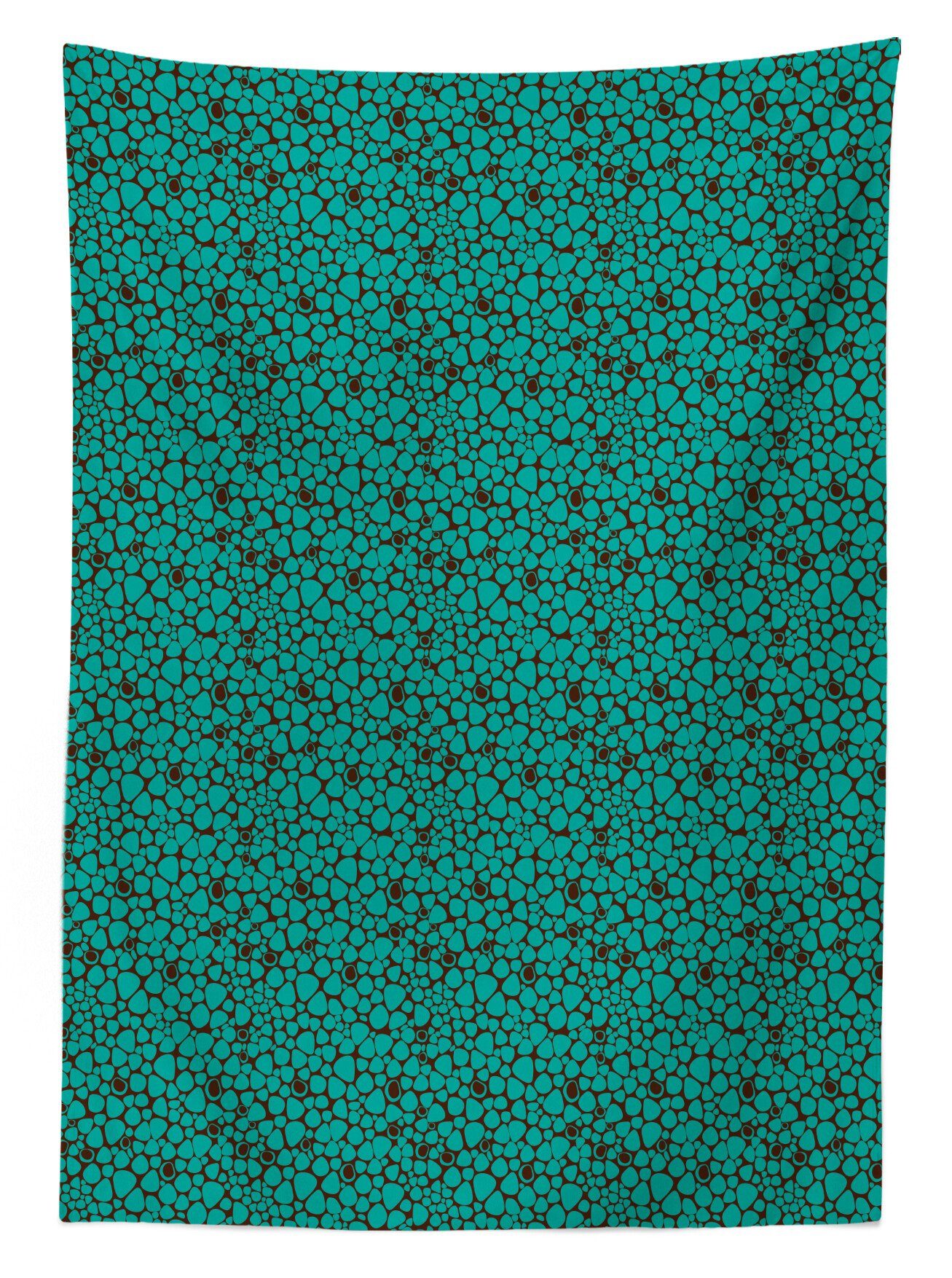 Außen Brown Zusammenfassung Farben, Für geeignet Waschbar Blau Klare Bereich Tile Abakuhaus Tischdecke und den Farbfest