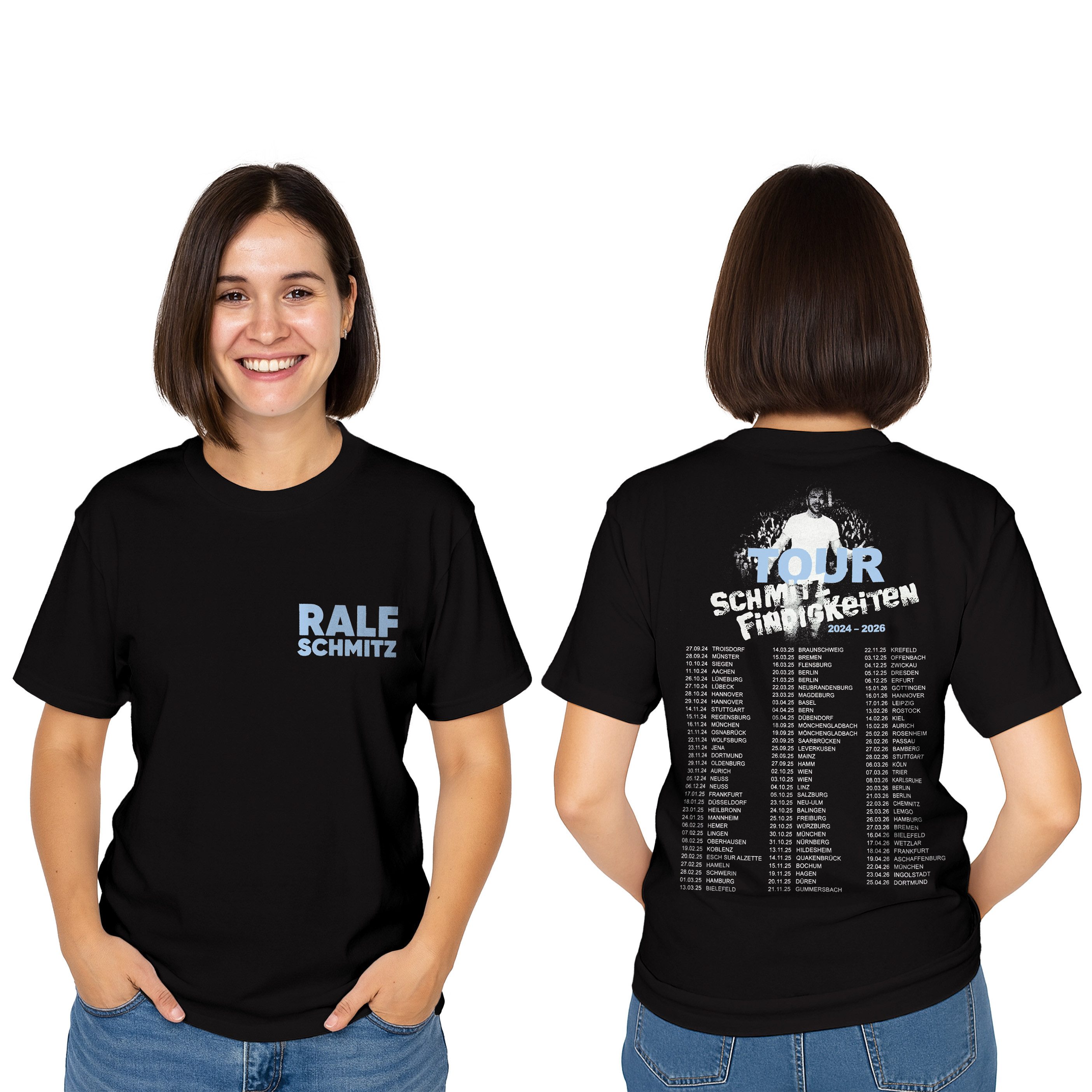 United Labels® T-Shirt Ralf Schmitz T-Shirt Tourshirt Tourdaten