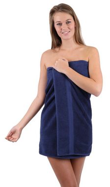 Betz Handtuch Set 10-TLG. Handtuch-Set Premium Farbe Dunkelblau & Gelb, 100% Baumwolle, (Set, 10-tlg), saugstark und strapazierfähig