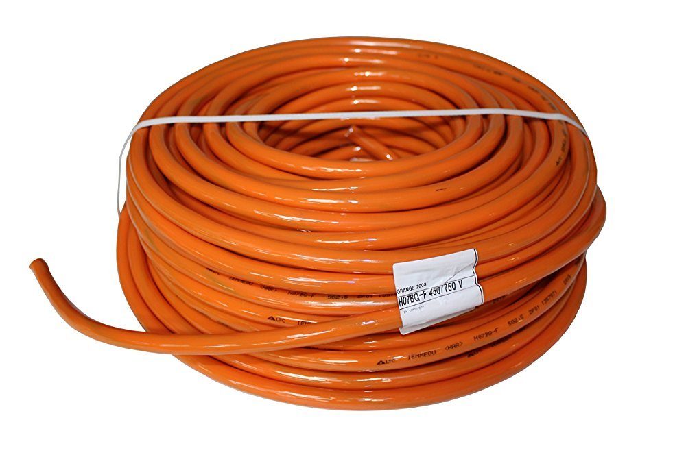 maxgo® PUR-Leitung H07BQ-F Orange 5G1,5 (5x1,5 mm) 40m Elektro-Kabel, (4000 cm), 40m