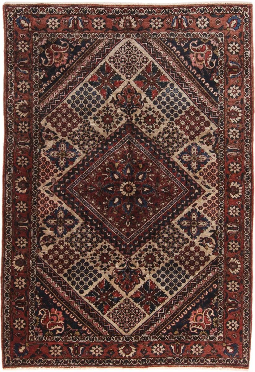 Orientteppich Bakhtiar 143x203 Handgeknüpfter Orientteppich / Perserteppich, Nain Trading, rechteckig, Höhe: 12 mm