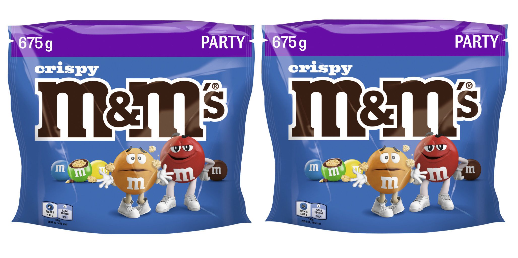 M&M's Süßigkeit M&M´S Crispy 2x 675g (1350g)