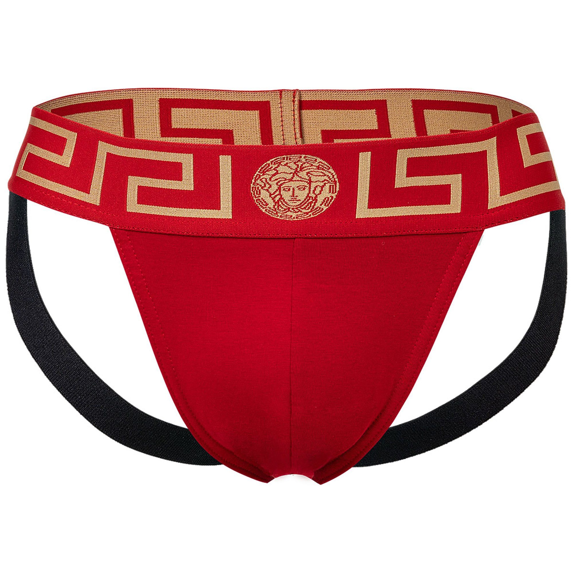 Versace Tanga Herren Jockstrap 1er Pack Baumwolle (Packung, 1er Pack)