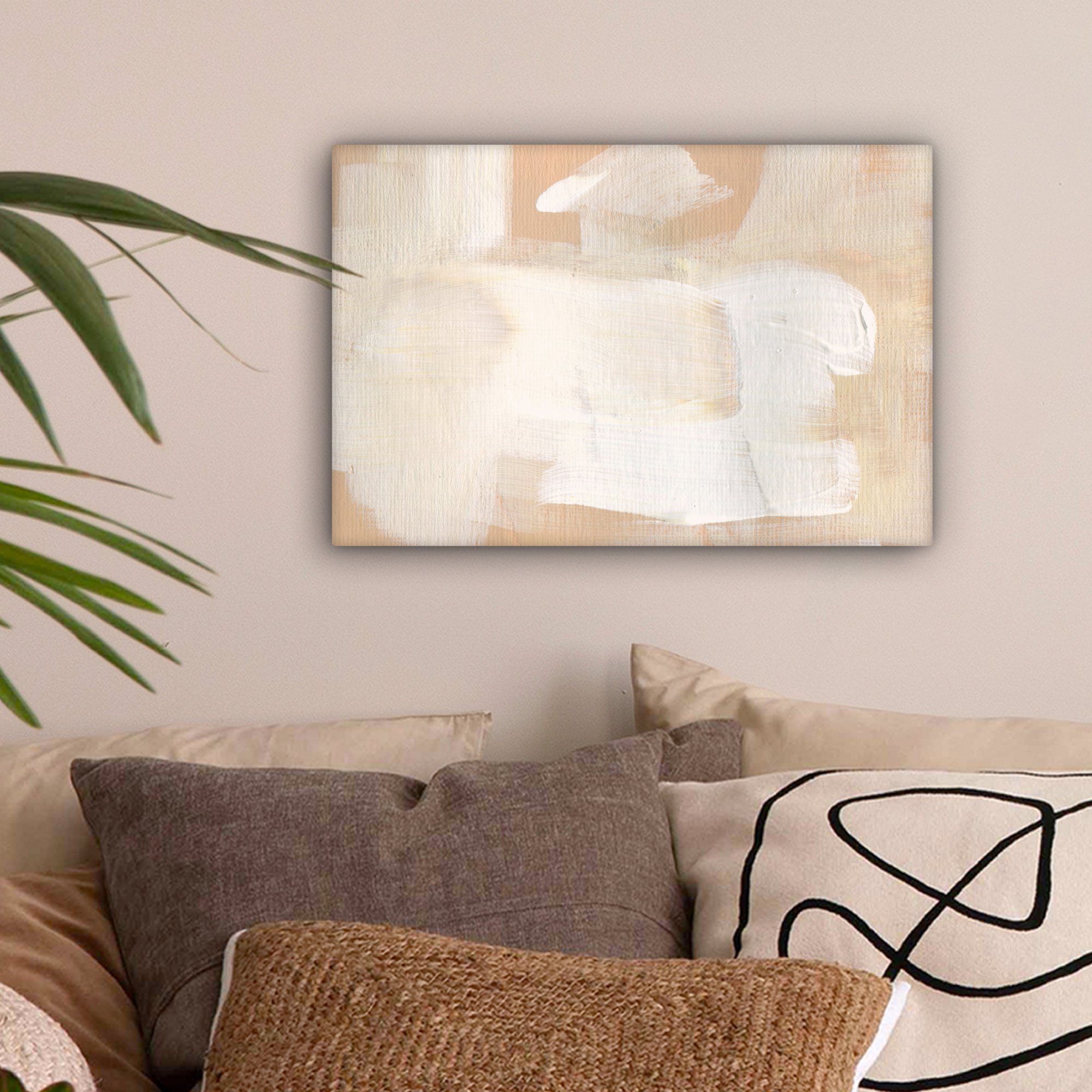 OneMillionCanvasses® Leinwandbild Kunst - Weiß - günstig online kaufen