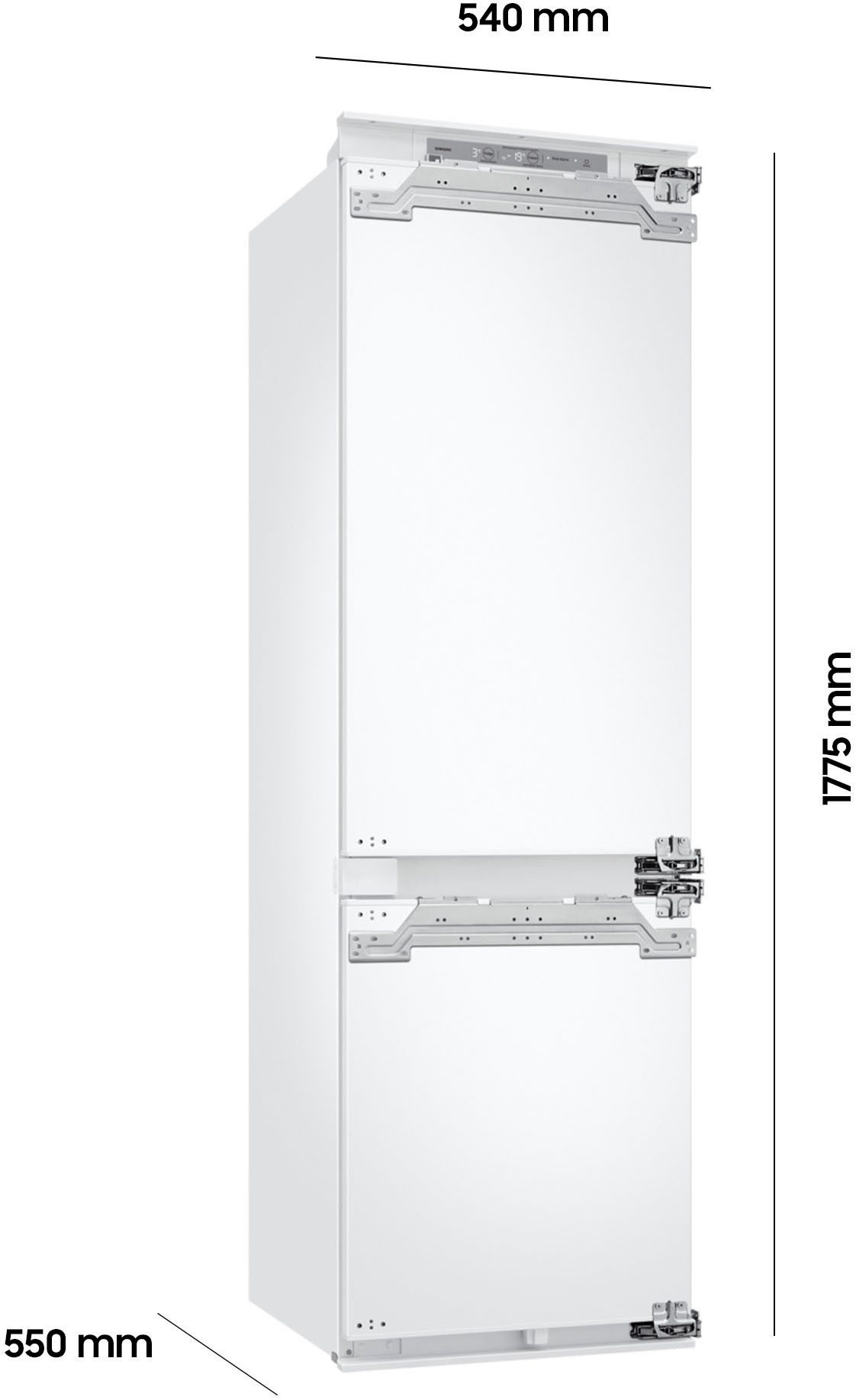 Samsung Einbaukühlgefrierkombination BRB8OF BRB80F26ACFO, 177,5 cm hoch, 54 cm breit, Optimal Fresh+ - Langanhaltende Frische für Fleisch und Fisch