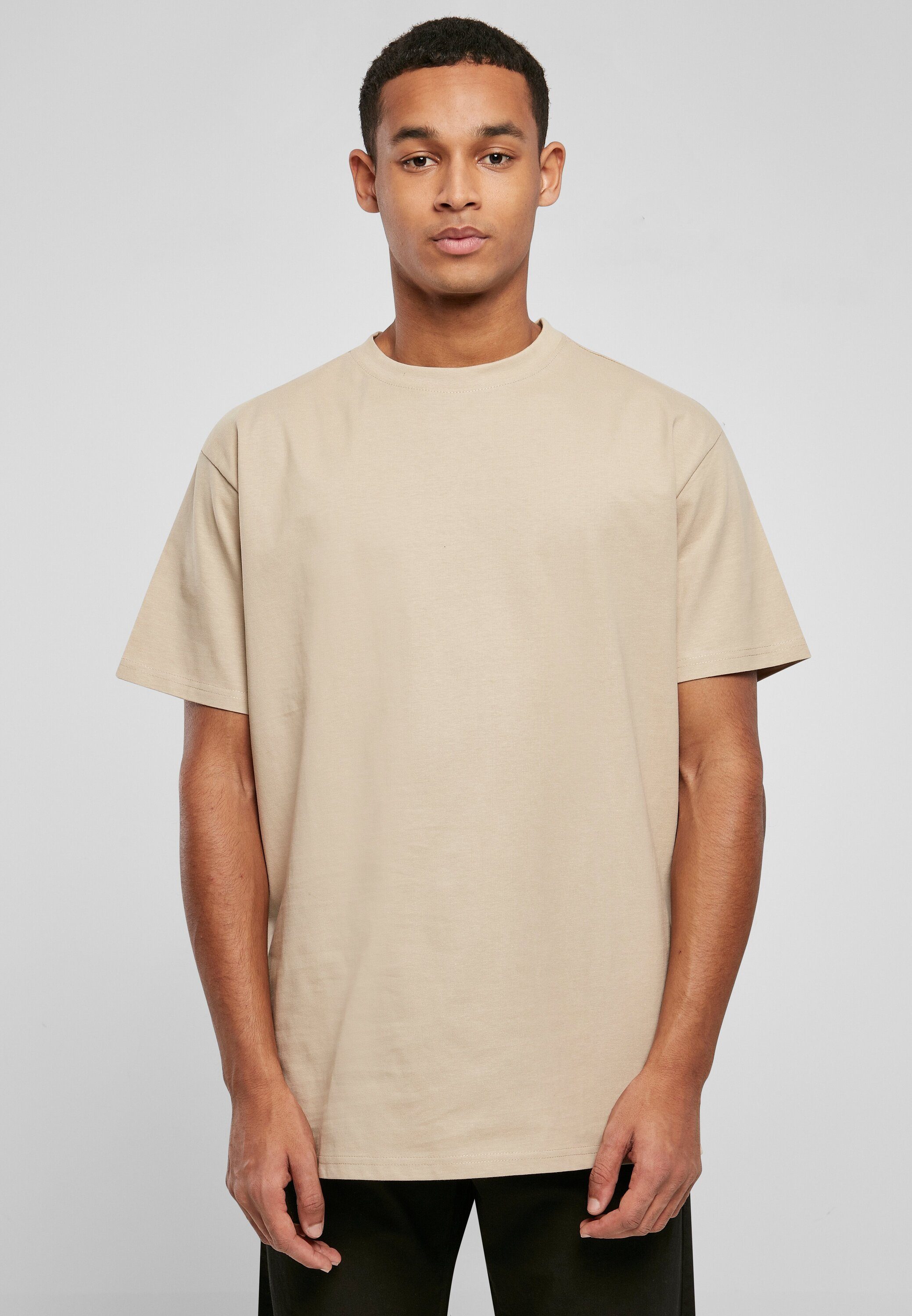 Tee T-Shirt Oversized URBAN sand CLASSICS Heavy Herren (1-tlg)