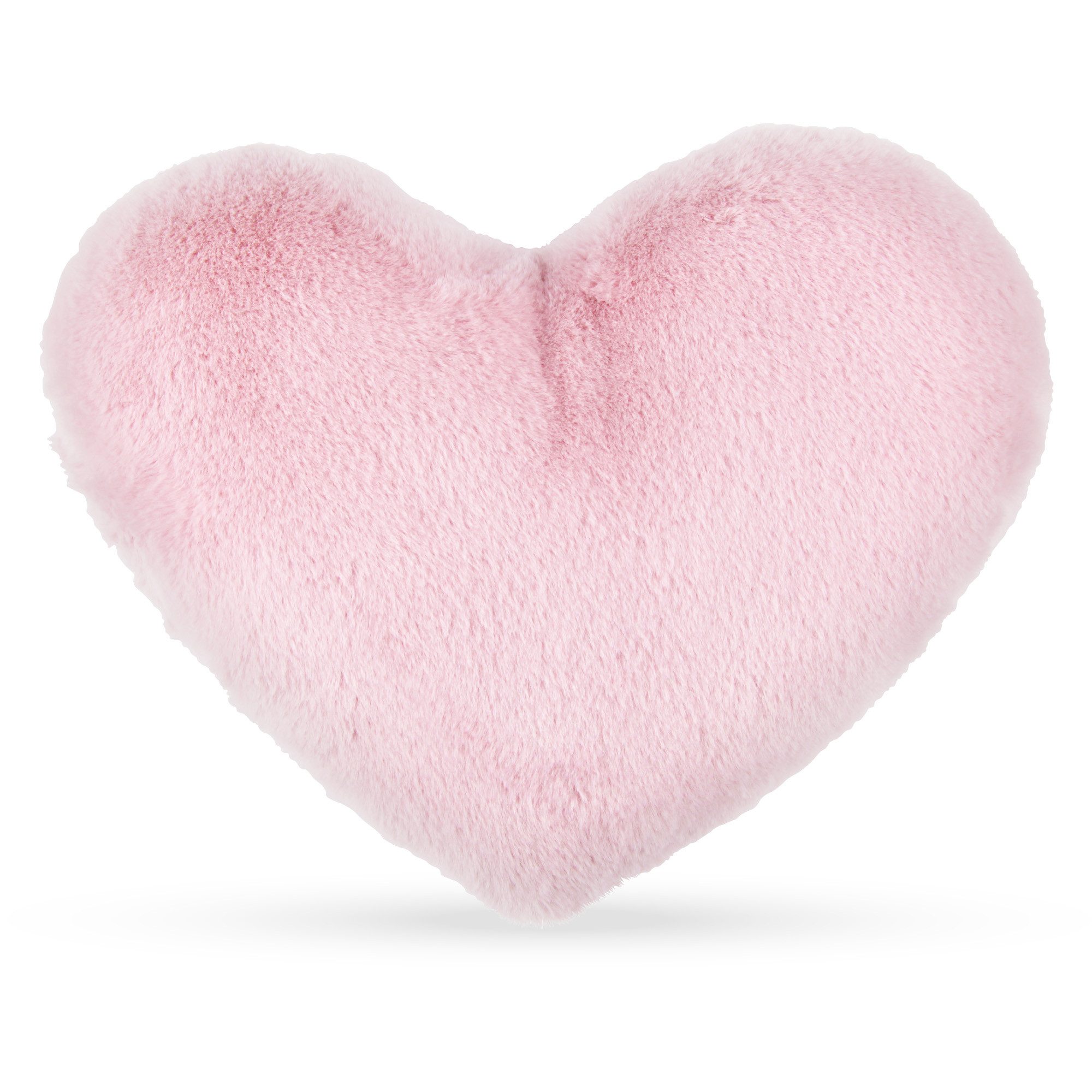 Bestlivings Dekokissen in Herzform Plüsch 30x40x12cm, Weiches Dekokissen, Sofakissen – Valentinstagsgeschenk in Herzform