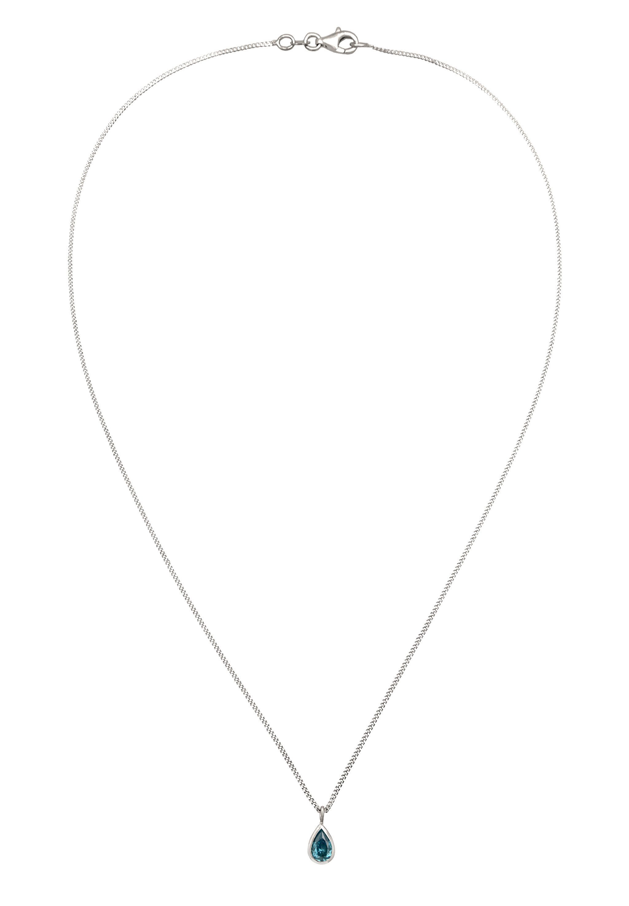 Elli Kette mit Anhänger Zirkonia Tropfen günstig online kaufen