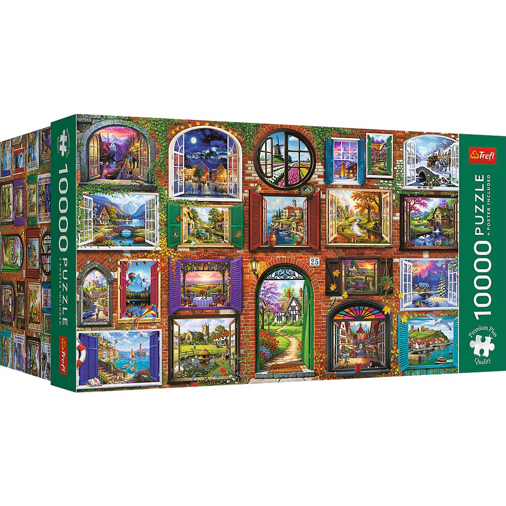 Trefl Puzzle Trefl, Fenster der Jahreszeiten, 10000 Teile Puzzles, 10000 Puzzleteile