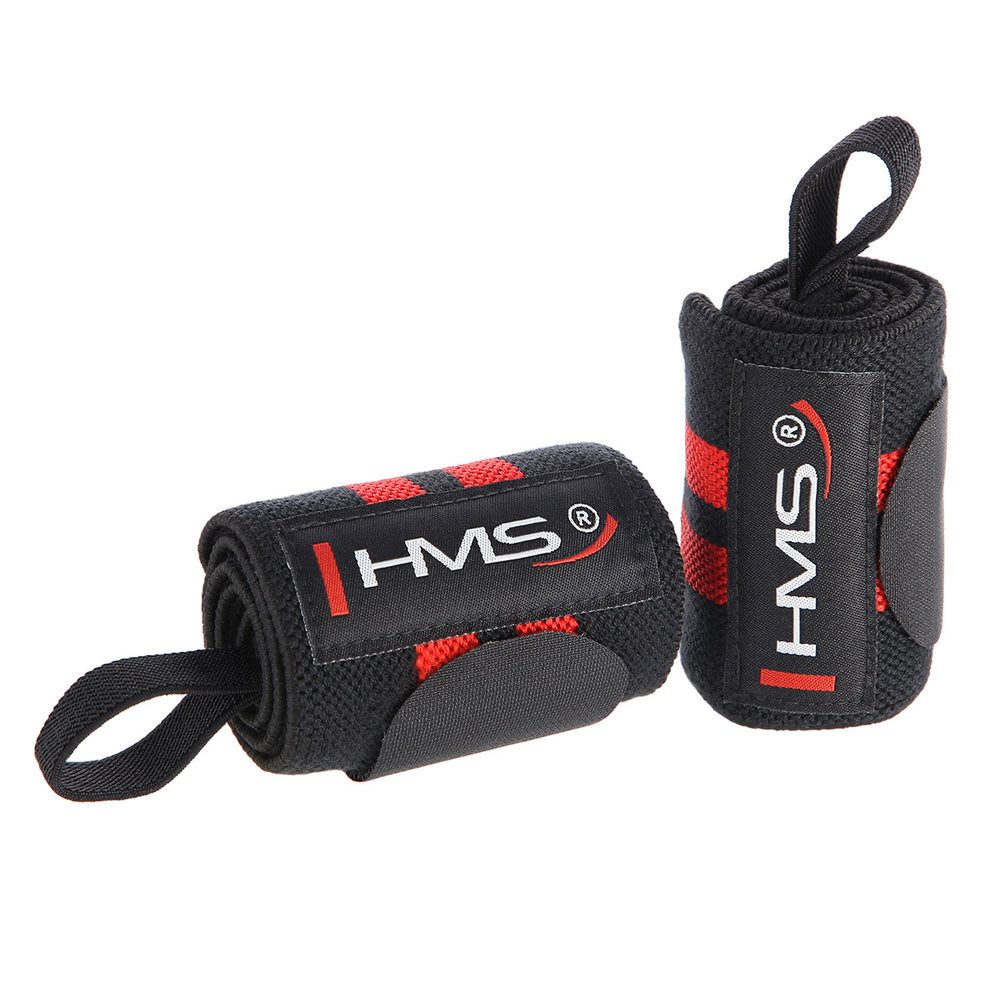 HMS Handgelenkbandage Handgelenkstütze Stützbandage Kraftsport (Spar-Set, 2-tlg., 56 x 8 cm atmungsaktiv), Daumenschlaufe, Klettverschluss, atmungsaktiv, 2er-Set