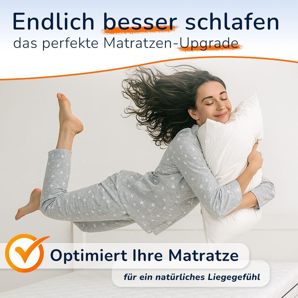 MSS e.K., Topper Kaltschaum-Topper mit umliegenden Reißverschluss, 10 cm hoch, abnehmbarer Bezug