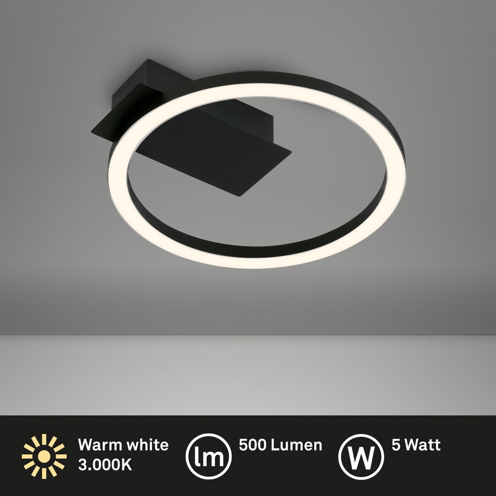Briloner Leuchten LED Deckenleuchte 3778015, LED fest integriert, 2700K - Extra-Warmweiß