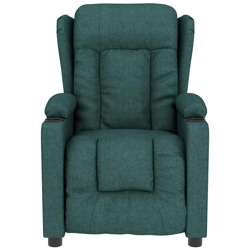 vidaXL Massagesessel Massagesessel Dunkelgrün Stoff (1-St) günstig online kaufen