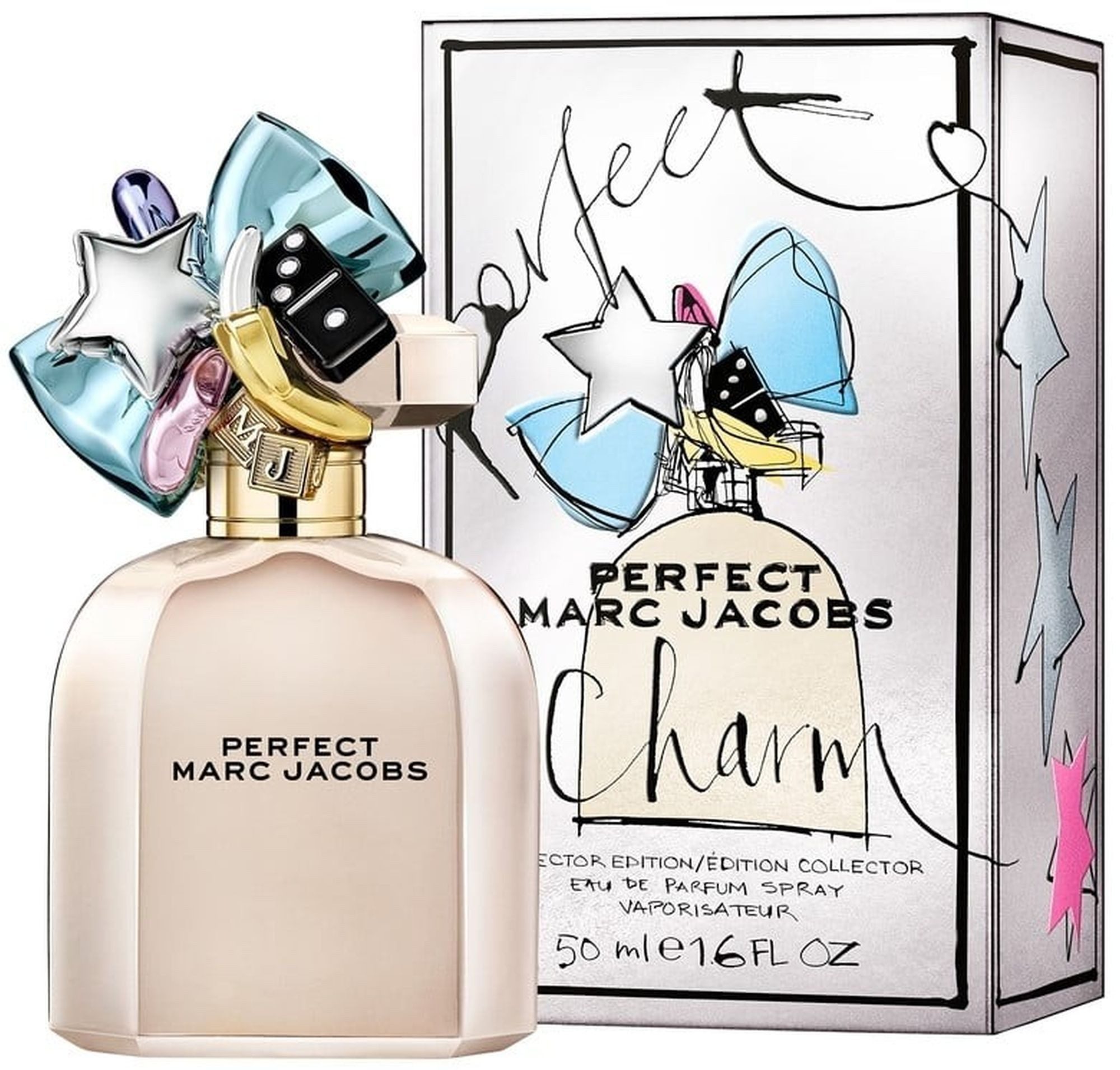 MARC JACOBS Eau de Parfum Perfect Charm Collector Edition EDP Damen Spray, Fruchtig-blumiger Duft mit Rhabarber, Narzisse und Mandelmilch