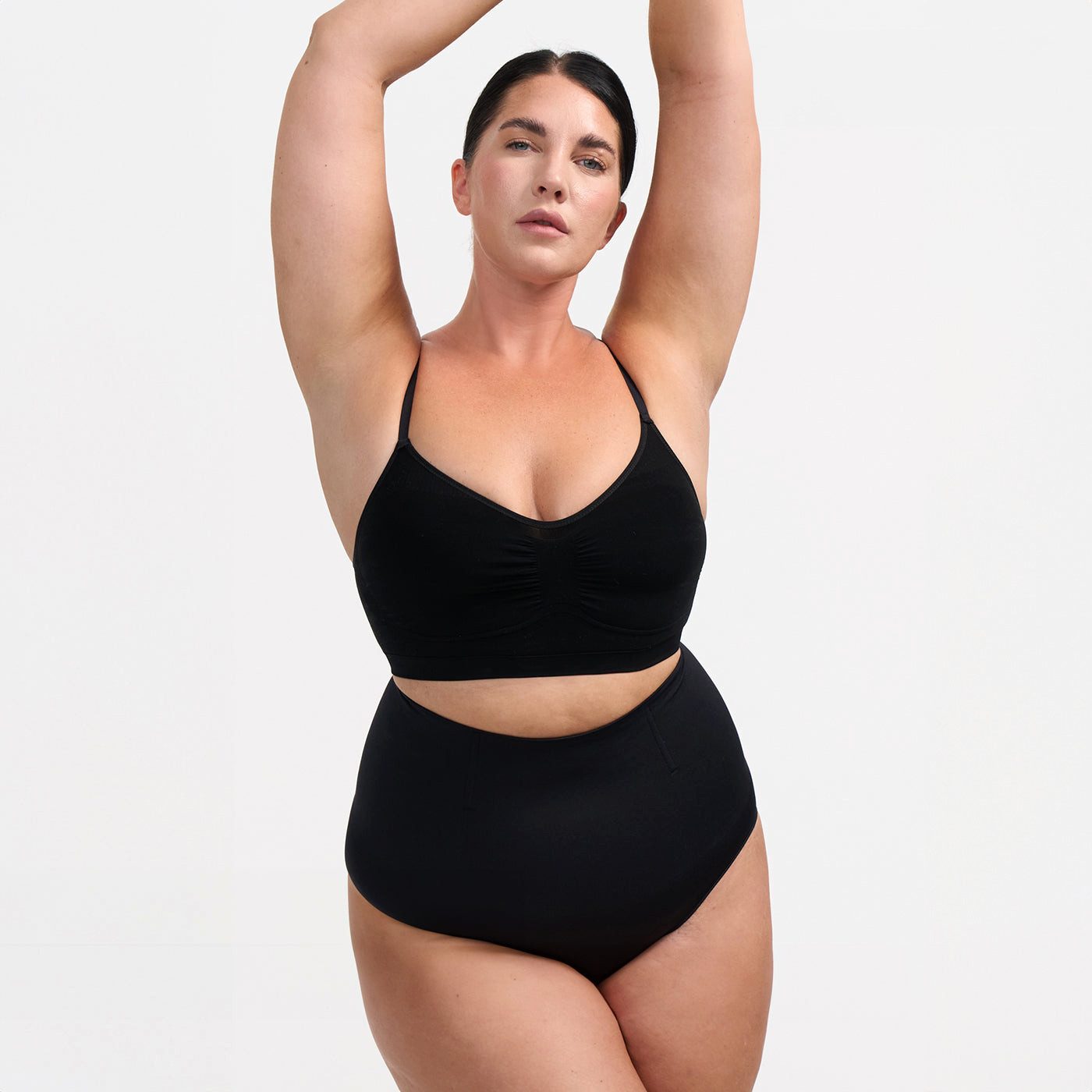 Shapingslip Shaping-Slip mit hoher Taille-Schwarz-5XL