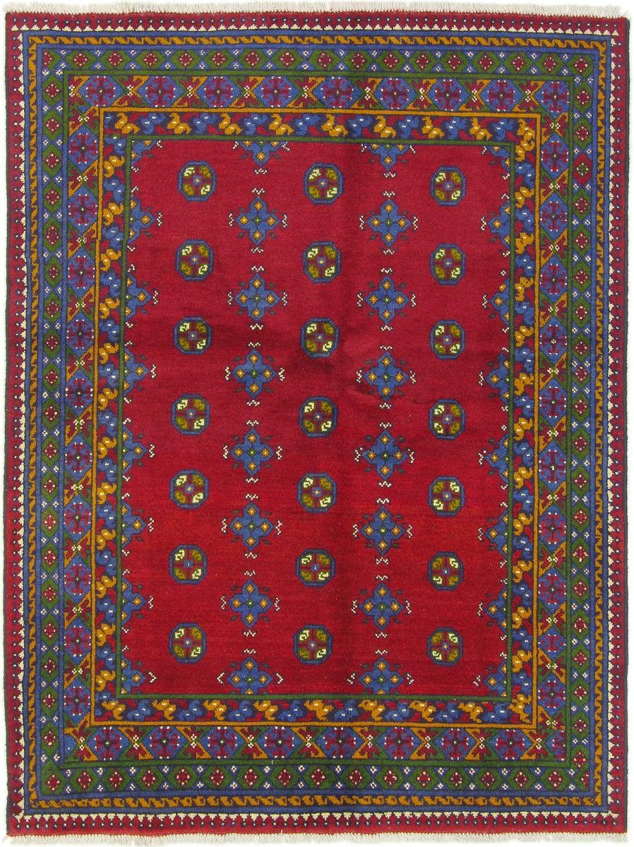 Orientteppich Afghan Akhche 149x197 Handgeknüpfter Orientteppich, Nain Trading, rechteckig, Höhe: 6 mm | Kurzflor-Teppiche