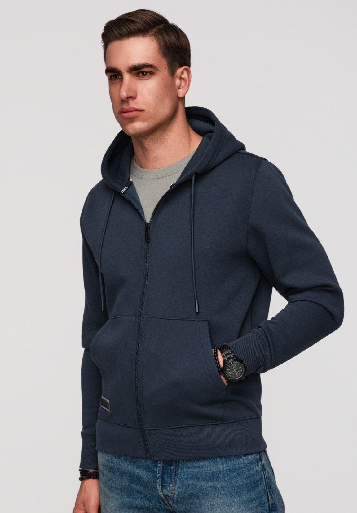 OMBRE Kapuzensweatjacke Kapuzensweatshirt