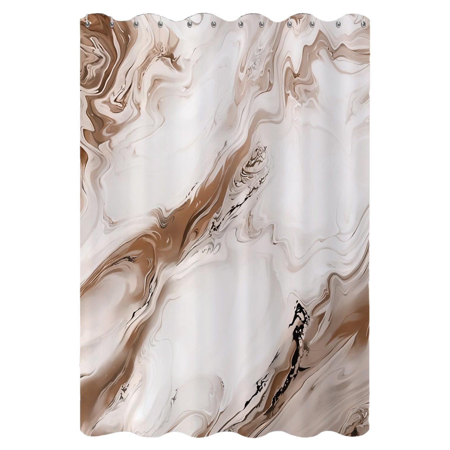 Agger Duschvorhang Modern – Abstrakt Marmor Aquarell Design, Wasserdicht & Waschbar Breite 180 cm (1-tlg), Badvorhang für Dusche & Badewanne