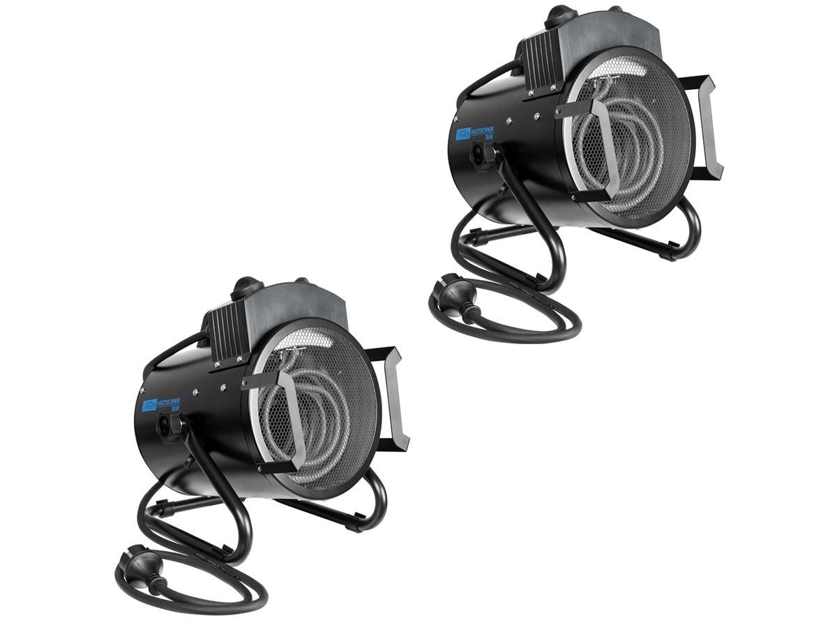Güde Heizgerät 85124-01, 3000 W, 2 Heizstufen mit Ventilatorfunktion, Thermostat stufenlos regulierbar