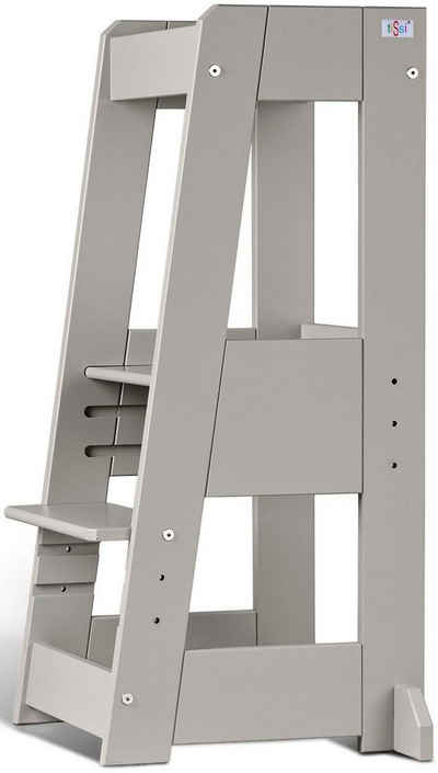 tiSsi® Stehhilfe Lernturm Felix, Stromy grey, Made in Europe