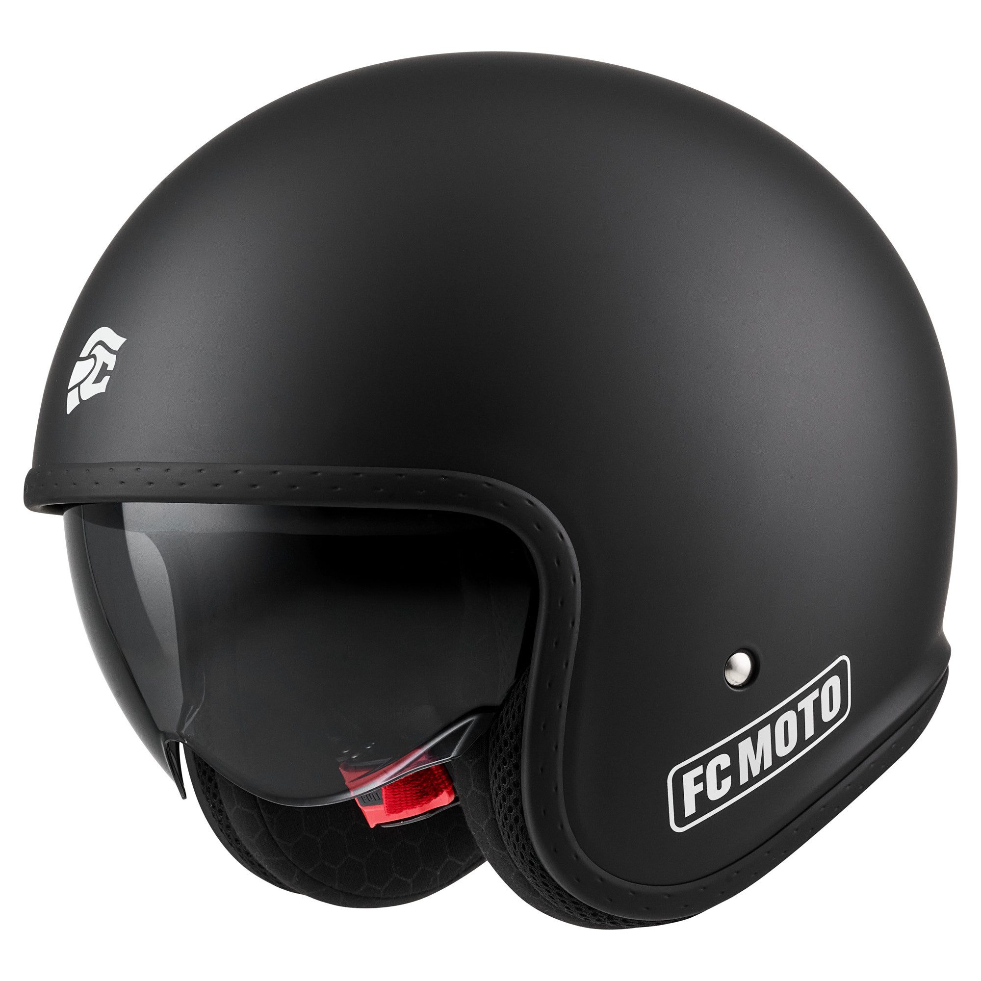 FC-Moto Motorradhelm G-295 Jethelm, Herausnehmbares Innenfutter,integriertes Sonnenvisier