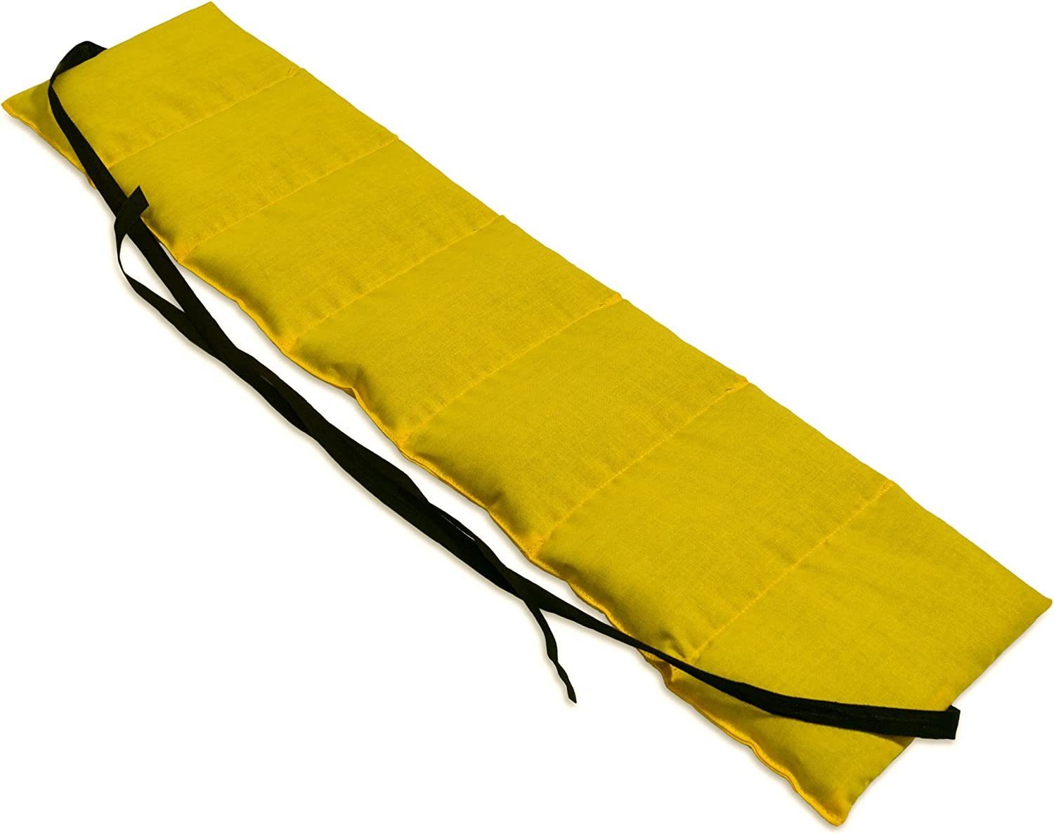 Giraffenland Wärmekissen Weizenkornkissen 7-Kammer mit Band 65x15cm - Wärmekissen Wärmegürtel, Wärmekissen>Mikrowelle/Backofen, Kältekissen>Kühlschrank/Gefriertruhe